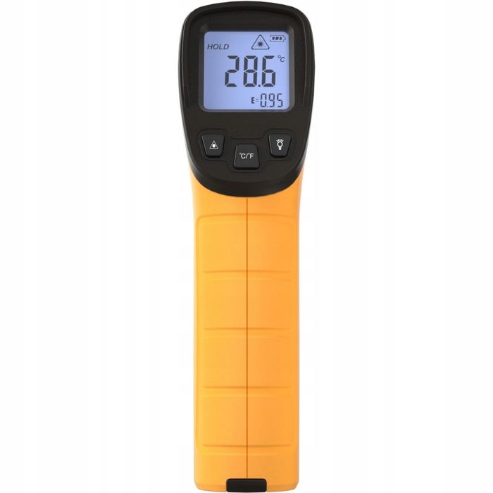 Termometr Laserowy Pirometr Bezdotykowy Miernik Podczerwień -50 +590C