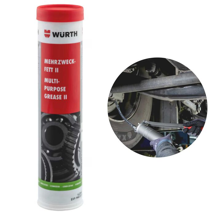 Smar uniwersalny II 400g WURTH litowo-grafitowy EP łożyska przeguby