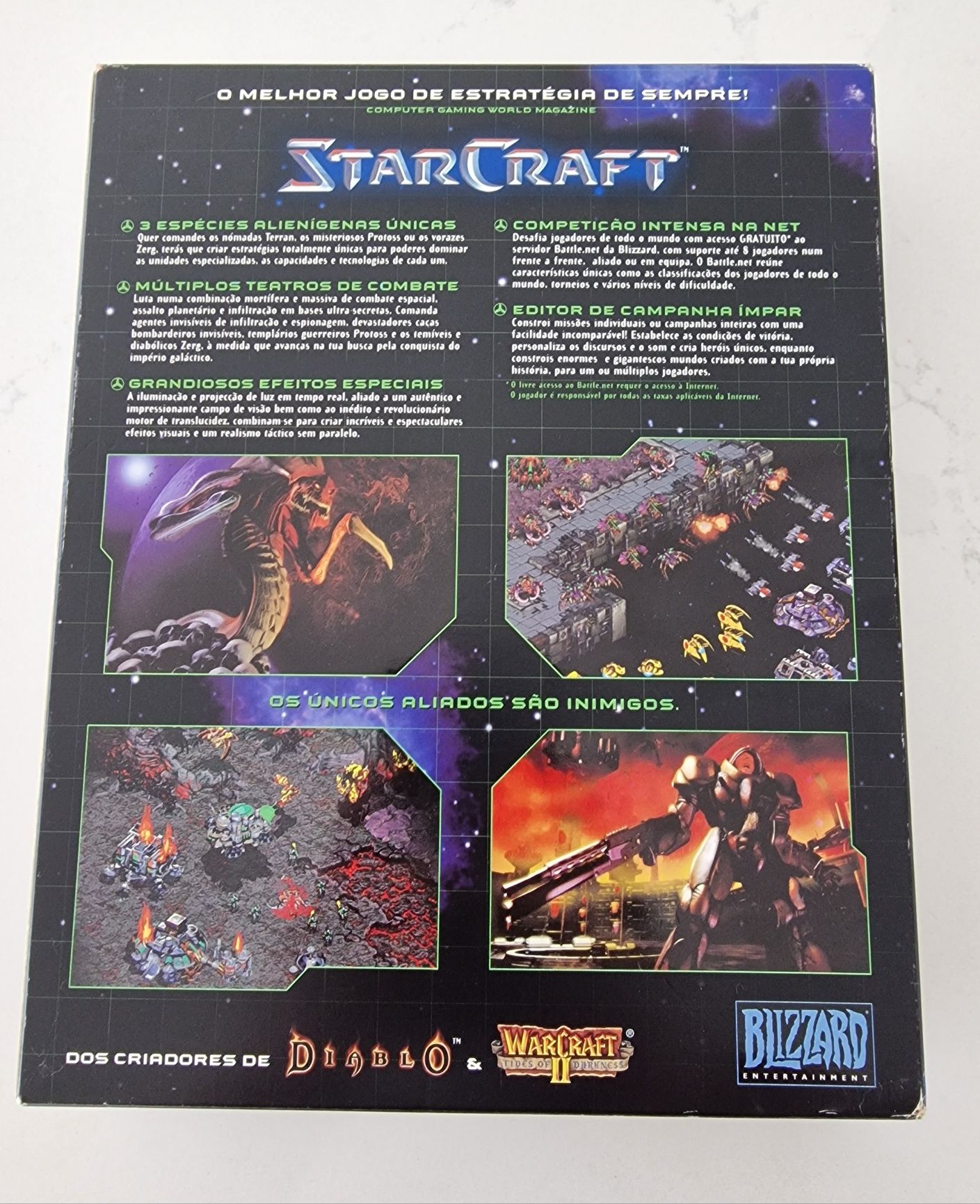 Starcraft jogo PC antigo Big Box