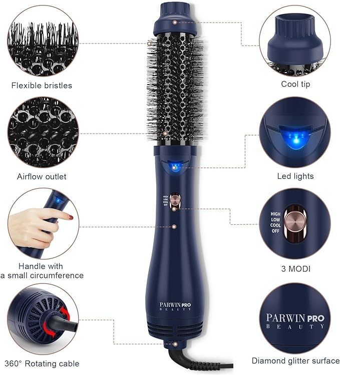 PARWIN PRO BEAUTY suszarka szczotka zwiększająca objętość 1000 W