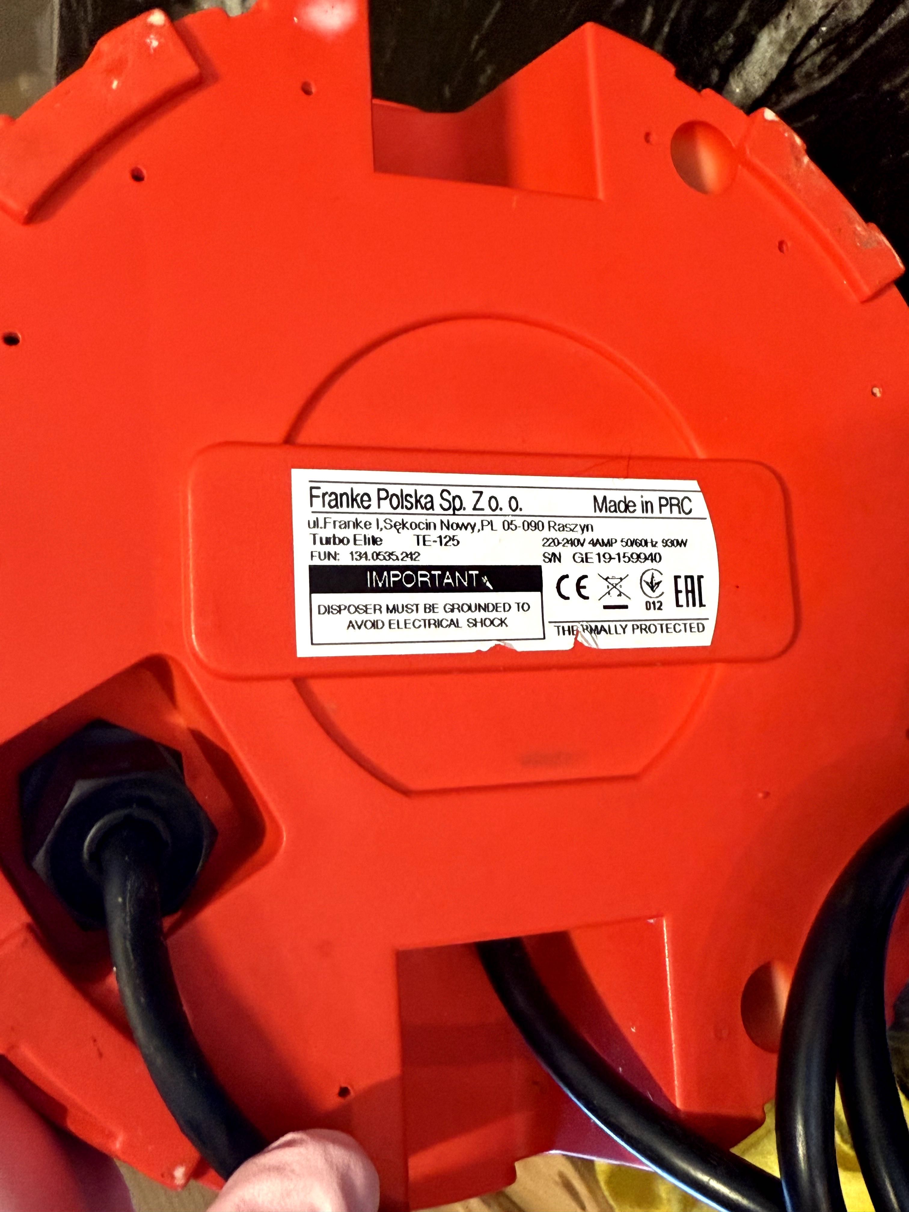 FRANKE młynek odpadków Turbo Elite TE-125