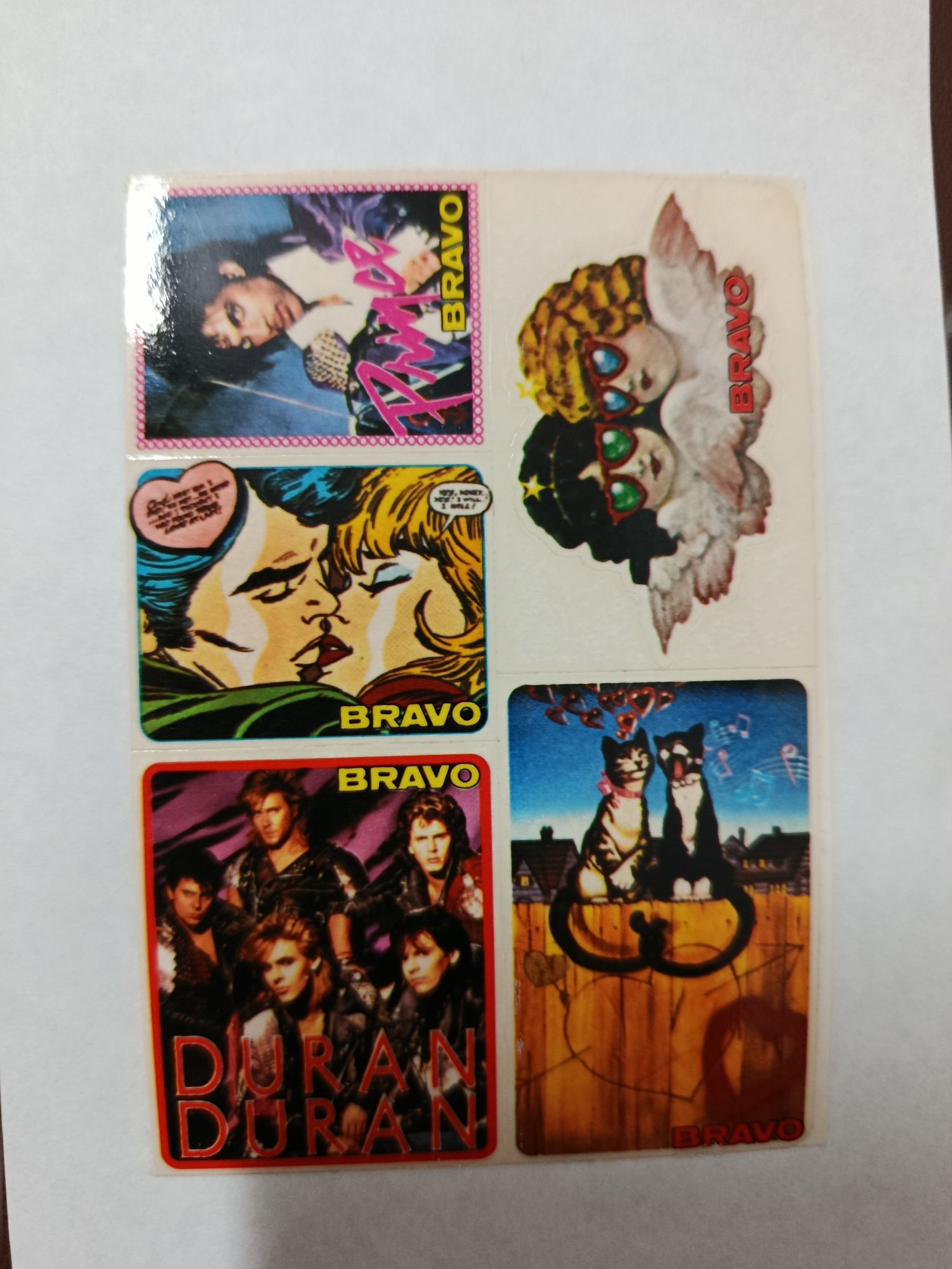 Lote de AUTOCOLANTES Musicais ( Anos 80 )
