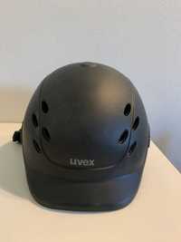 kask jeździecki UVEX ONYXX JUNIOR BLACK RIDING HAT 49-54cm