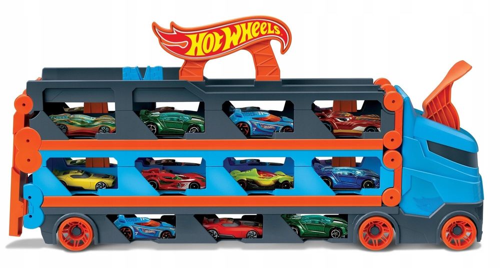 Hot wheels transporter i tor wyścigowy