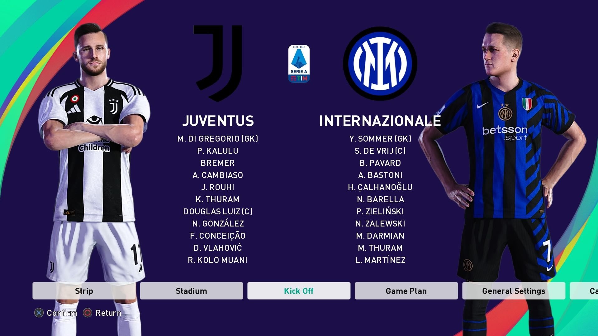 Patch PES 2021 PS4/PS5 Sezon 24/25 Zima