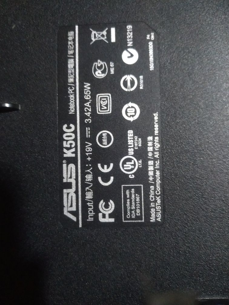 Ноутбук. ASUS  K50C