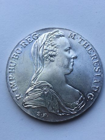 Moneta Maria Teresa 1780 UNC piękna