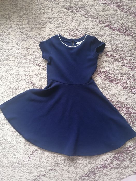 Granatowa sukienka, elegancka, r. 116