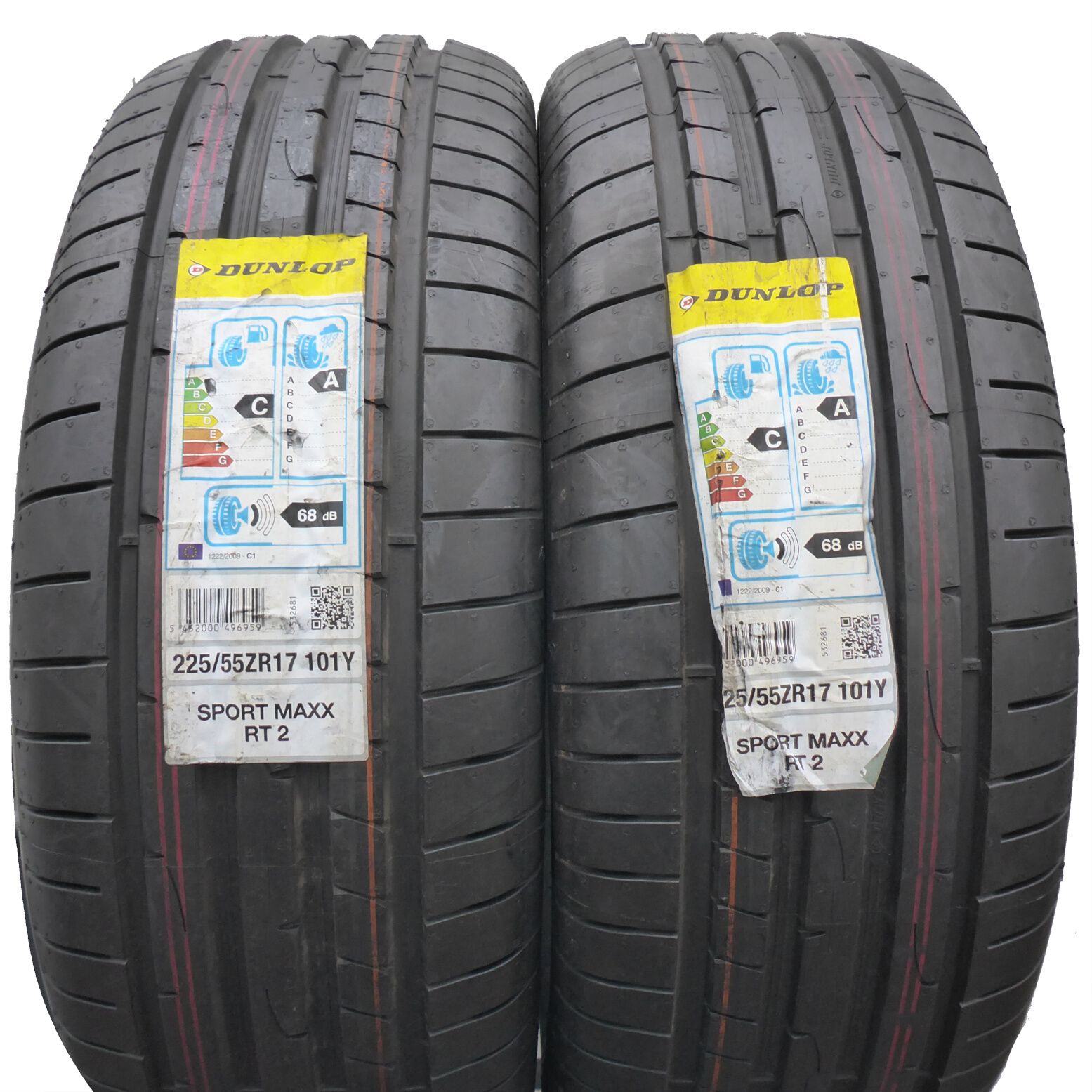 Opony 225/55/17 Dunlop 225/55R17 101Y Sport Rt2 Letnie 2018 Nieużywane