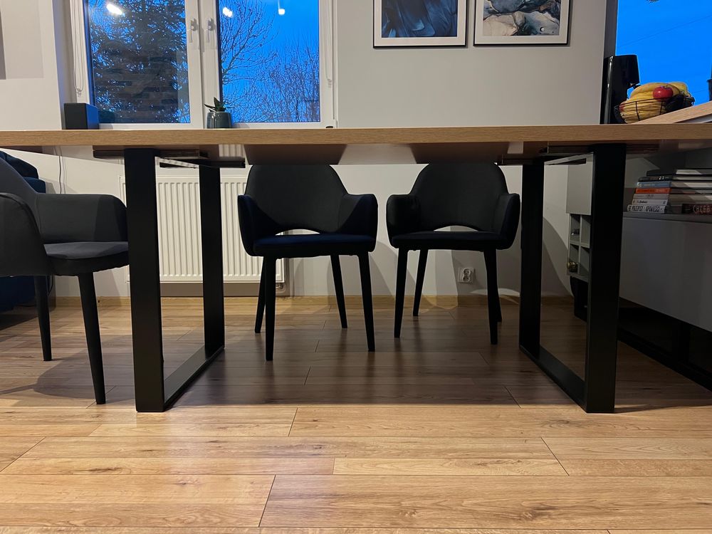 Nogi do stołu biurka loft metalowe profile 2
