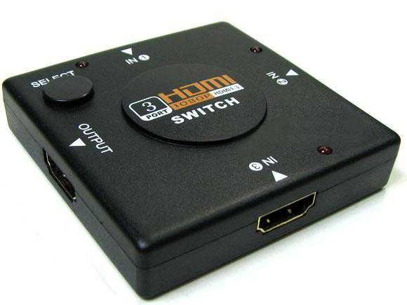 Comutador / Switch HDMI 2x1 / 3x1 / 5x1 1080P/4K c/s/ Comando PS3 PS4
