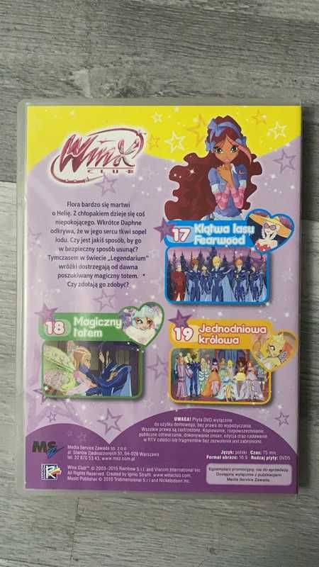 Winx Club płyta DVD magiczny totem sezon 6 bajka odcinki 17-19