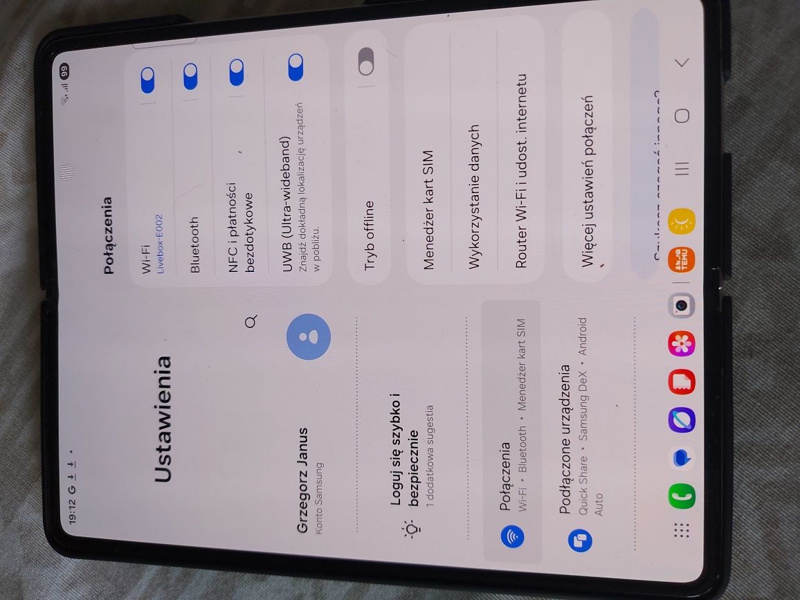 Smartphone samsung galaxy z fold 3 5g
