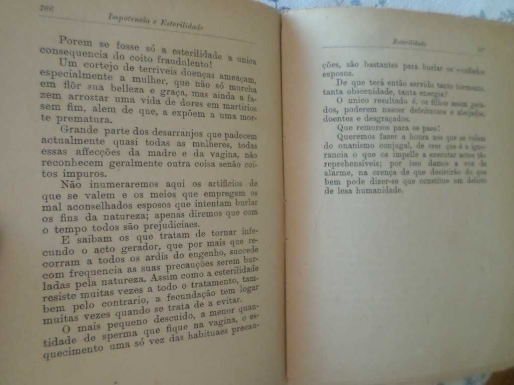 Livros antigos sobre sexualidade