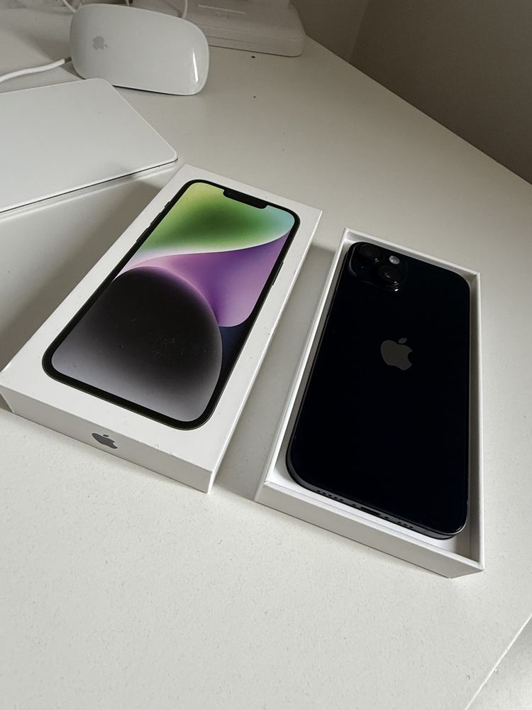 iPhone 14 128gb Midnight Stan Idealny Bateria 100%