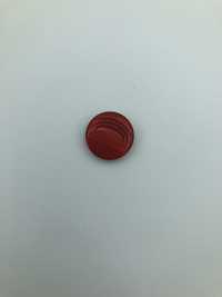 Guzik czerwony szer. 2,2 cm.zestaw 11 szt.