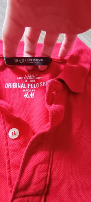 Polo męskie czerwone H&M