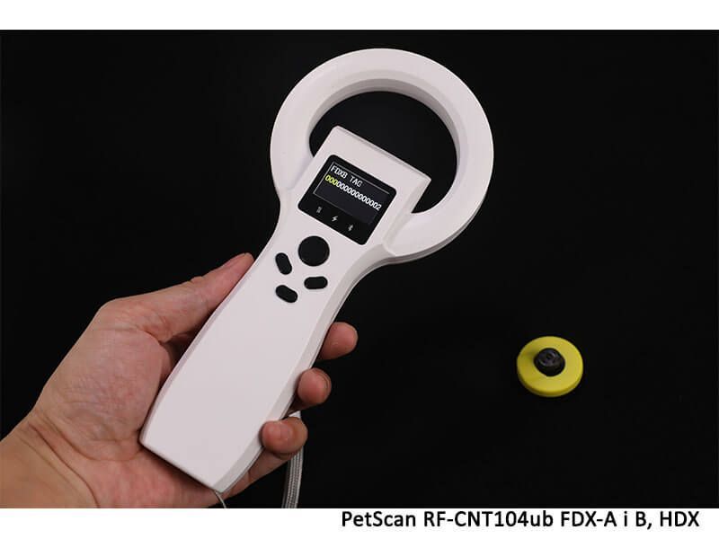 Czytnik mikroczipów PetScan RF-CNT104ub FDX-B, FDX-A, HDX