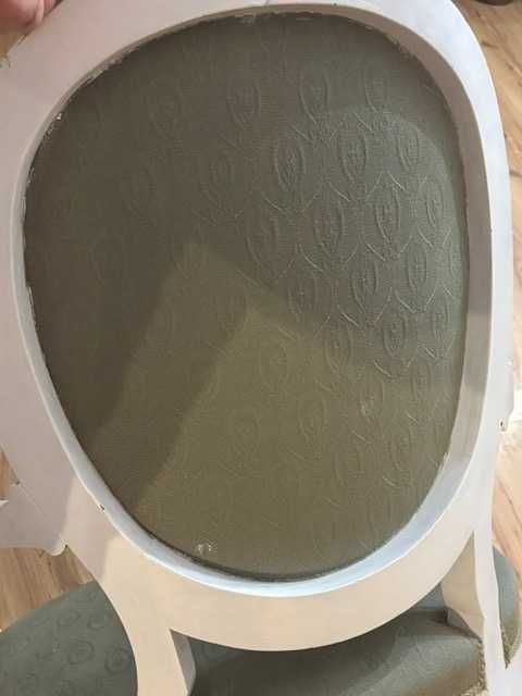 krzesło/fotel biało-zielony