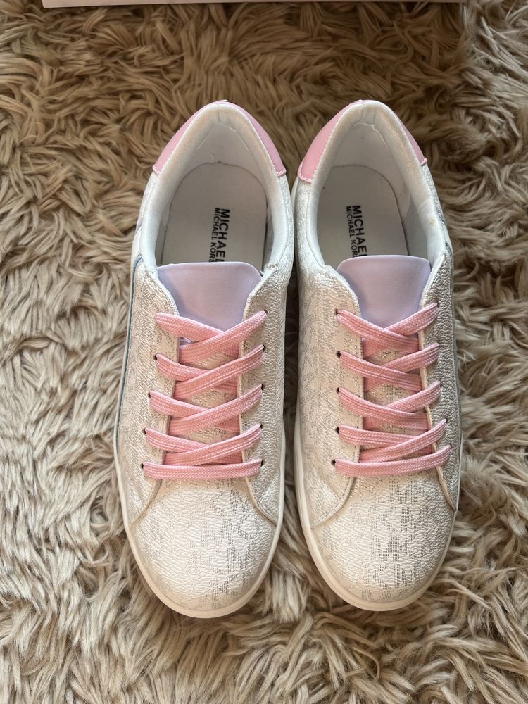 Michael Kors Sneakersy tenisówki trampki logowane monogram mk r 37