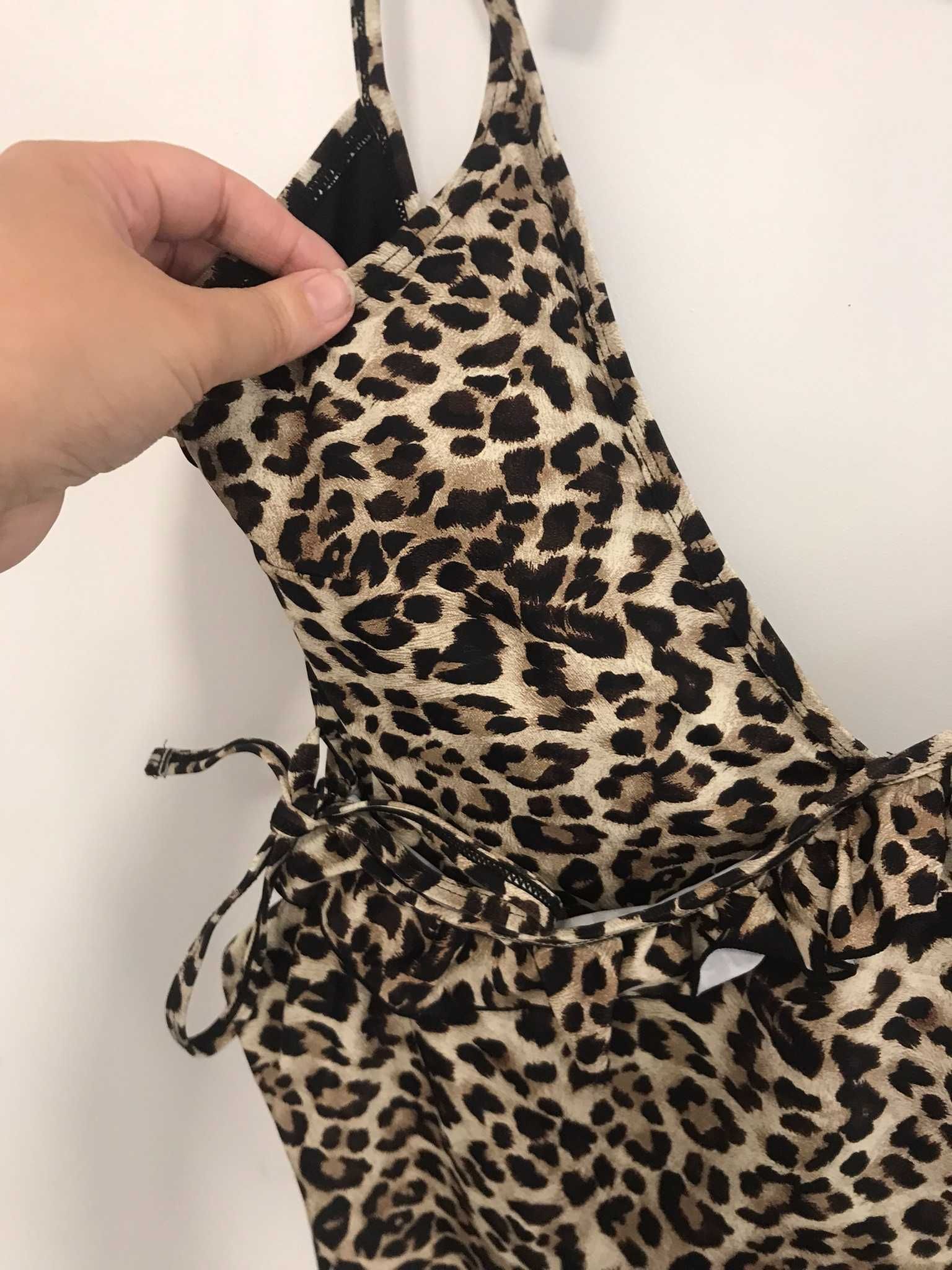 fato de banho Padrão leopardo