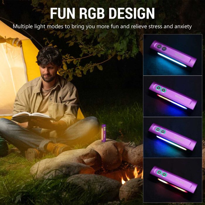 Latarka wielofunkcyjna EDC Wurkkos HD01 1200lm + UV