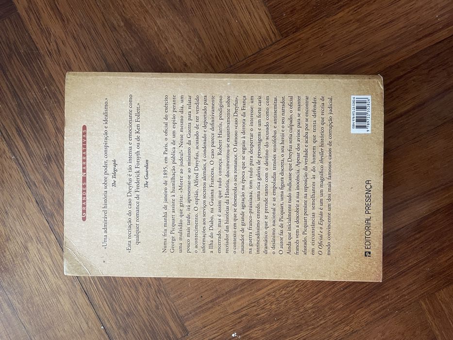Livro: O Oficial e o Espião de Robert Harris