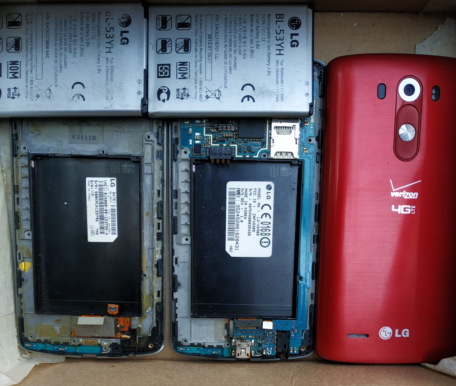 lg g3 vs985 ls990 d855 разбор HTC 715 801