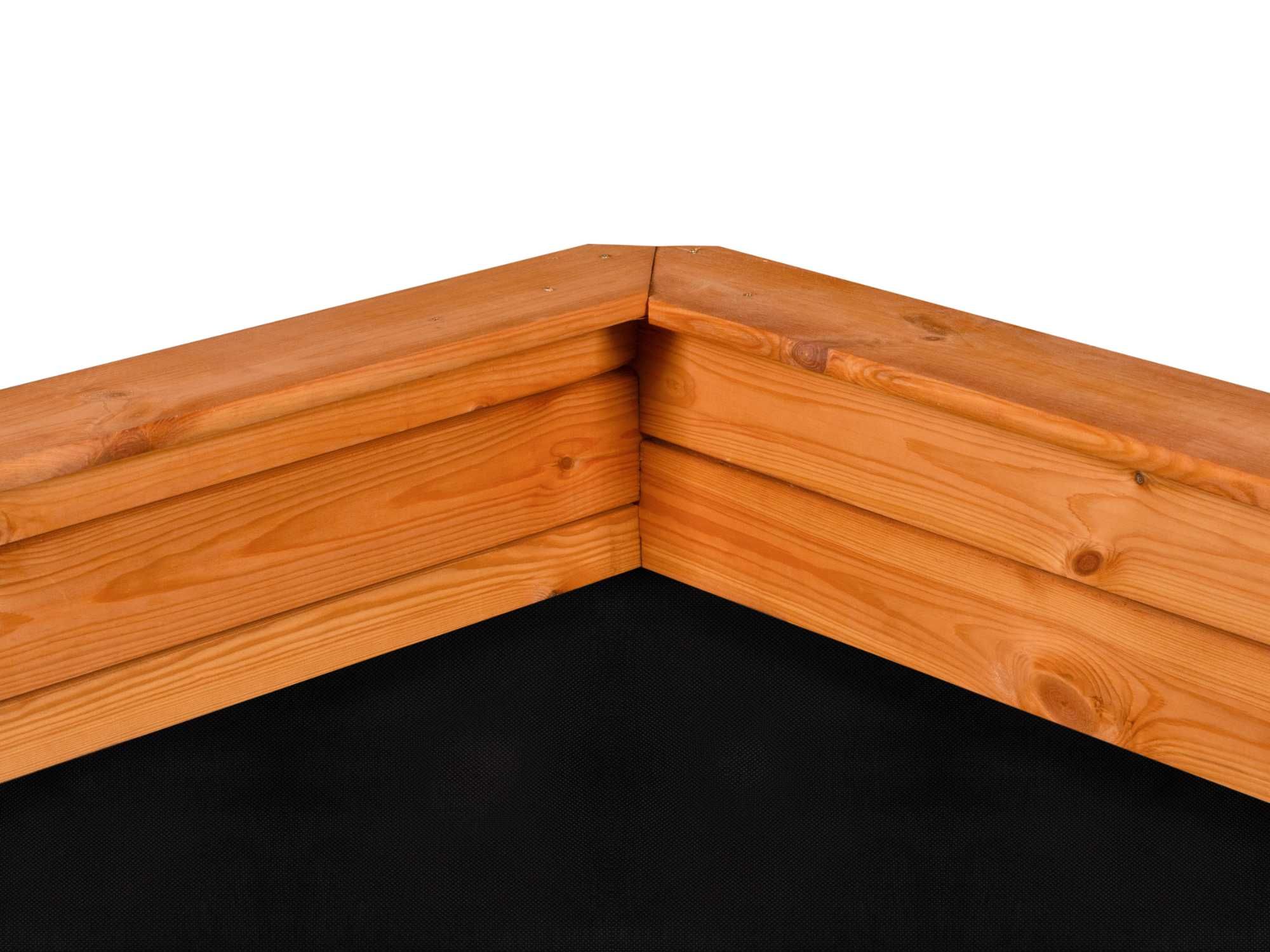 Piaskownica drewniana 120 x 120 - New Click - Szybki Montaż