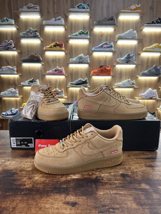 Кросівки Nike Air Force 1 Low x Supreme Beige
