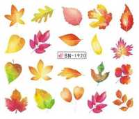 bn1920 naklejki wodne jesień kolorowe liście