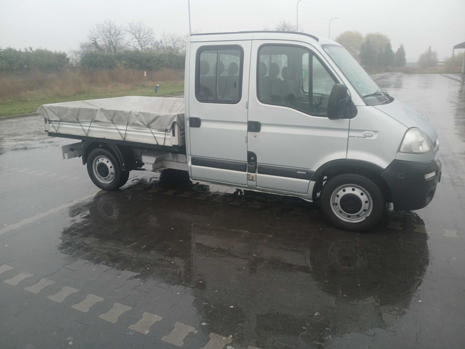 Opel Movano, brygadówka, 7-mio osobowy, 2.5 Dci, klimatyzacja.