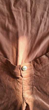 Spodnie ciążowe sztruks rude roz.44 Bonprix