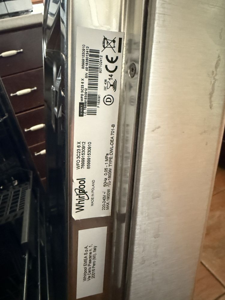 Zmywarka Whirlpool 60cm