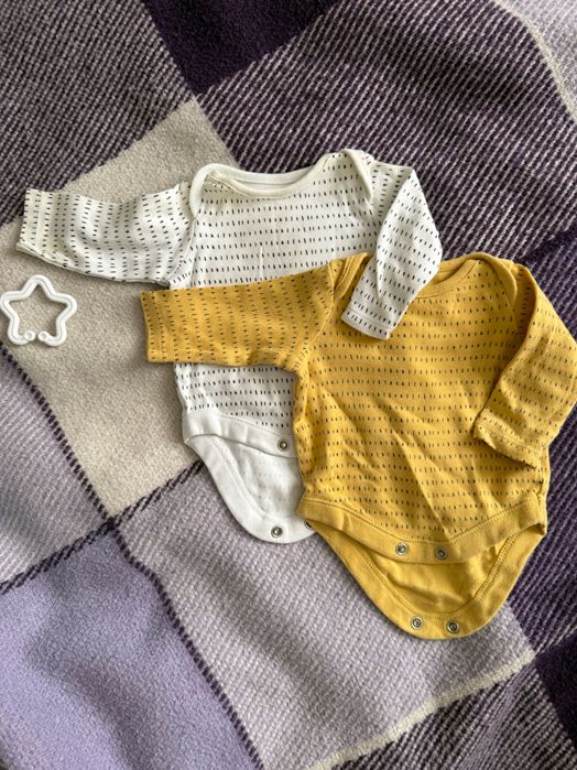 Набір дитячих бодіків для новонароженого. р. 50