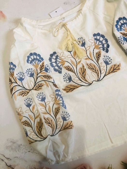 Вишиванка лляна для дівчинки