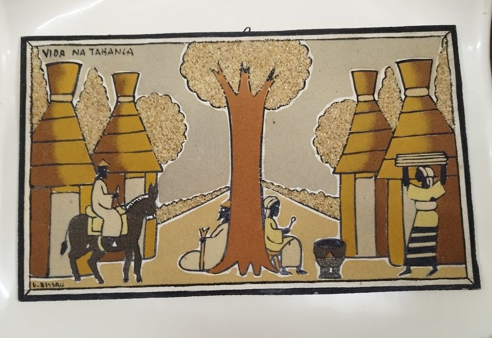 Quadro de areia - artesanato africano