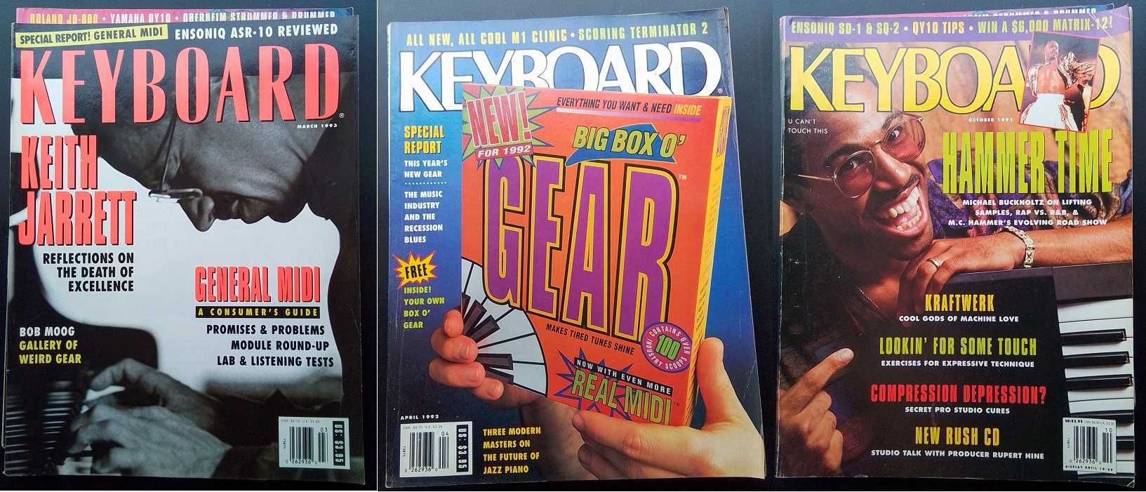 Números antigos avulso da revista Keyboard