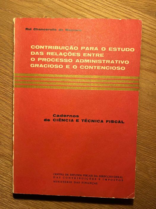 Contribuição processo gracioso e contencioso (Rui Machete)