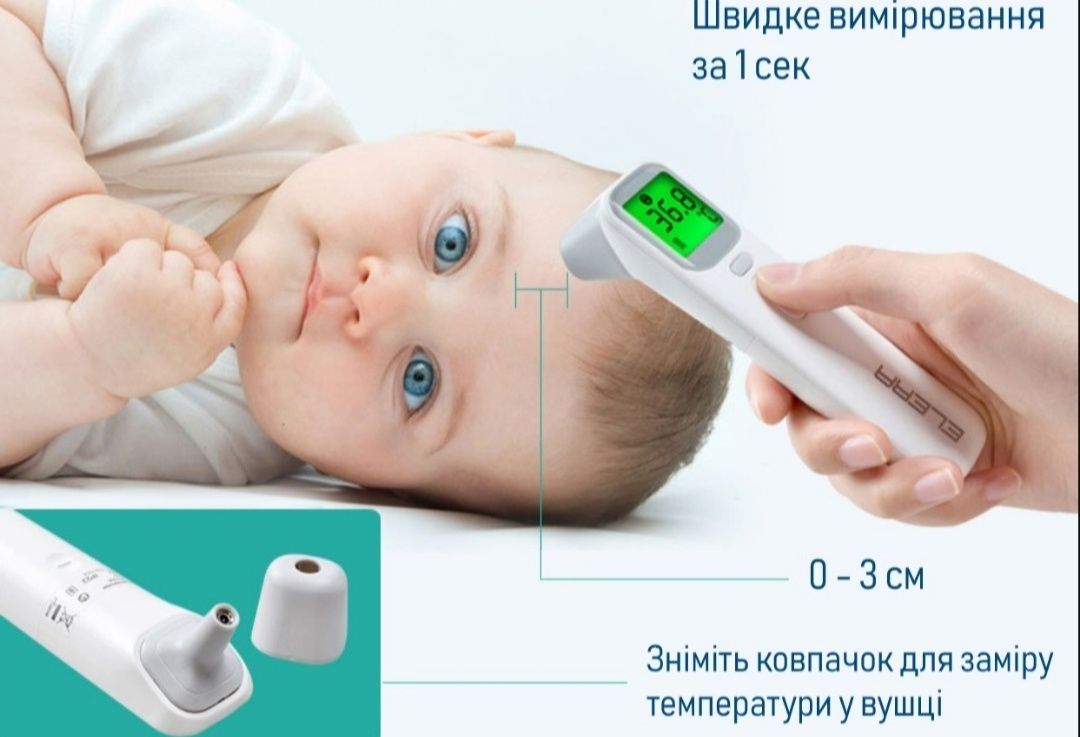 Безконтактний термометр ELERA AOJ-20А Інфрачервоний термометр для тіла