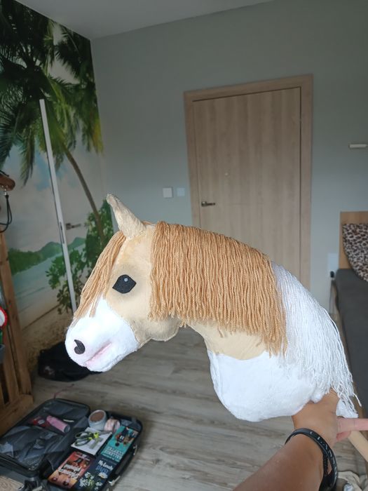Hobby horse a3 beżowy-srokaty