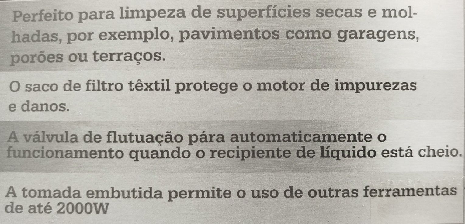 Aspirador Niteo sólidos e líquidos 1300W.