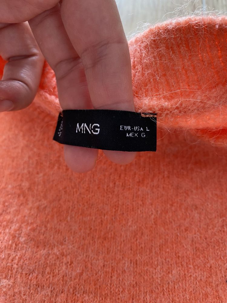 Mango sweter z domieszka wełny rozmiar L