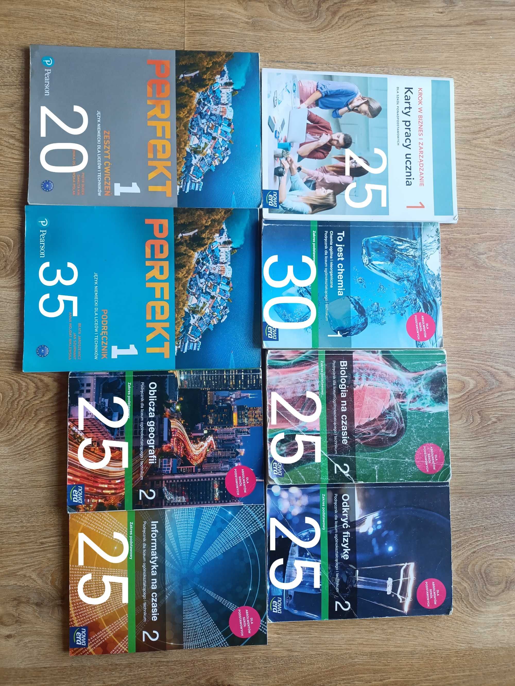 Podręczniki 1 i 2 klasa liceum