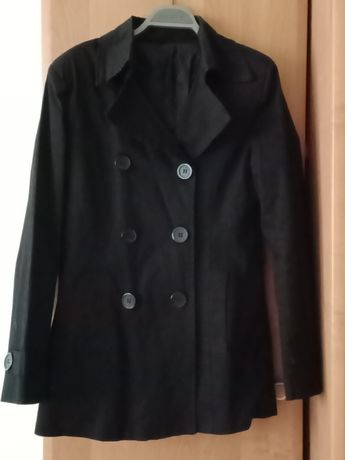 Płaszcz(kurtka) czarny cienki