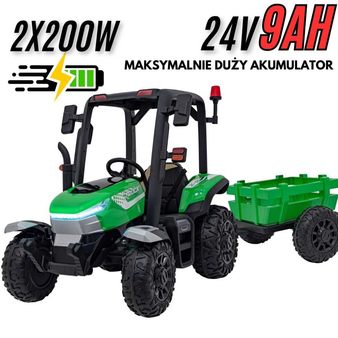 WIELKI traktor na akumulator BLAST 24V 9Ah 400W POW. AKU!
