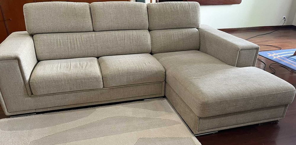 Sofá chaise longue – usado em bom estado