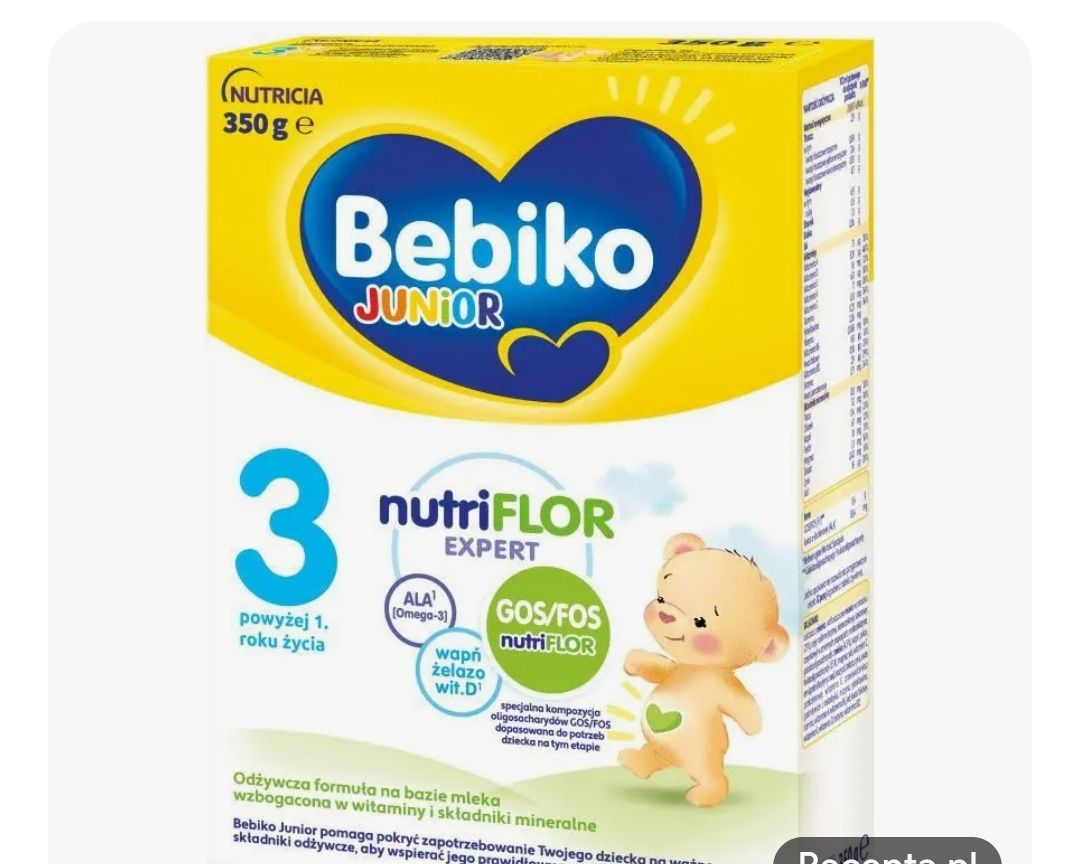 Nowe mleko modyfikowane Bebiko 3