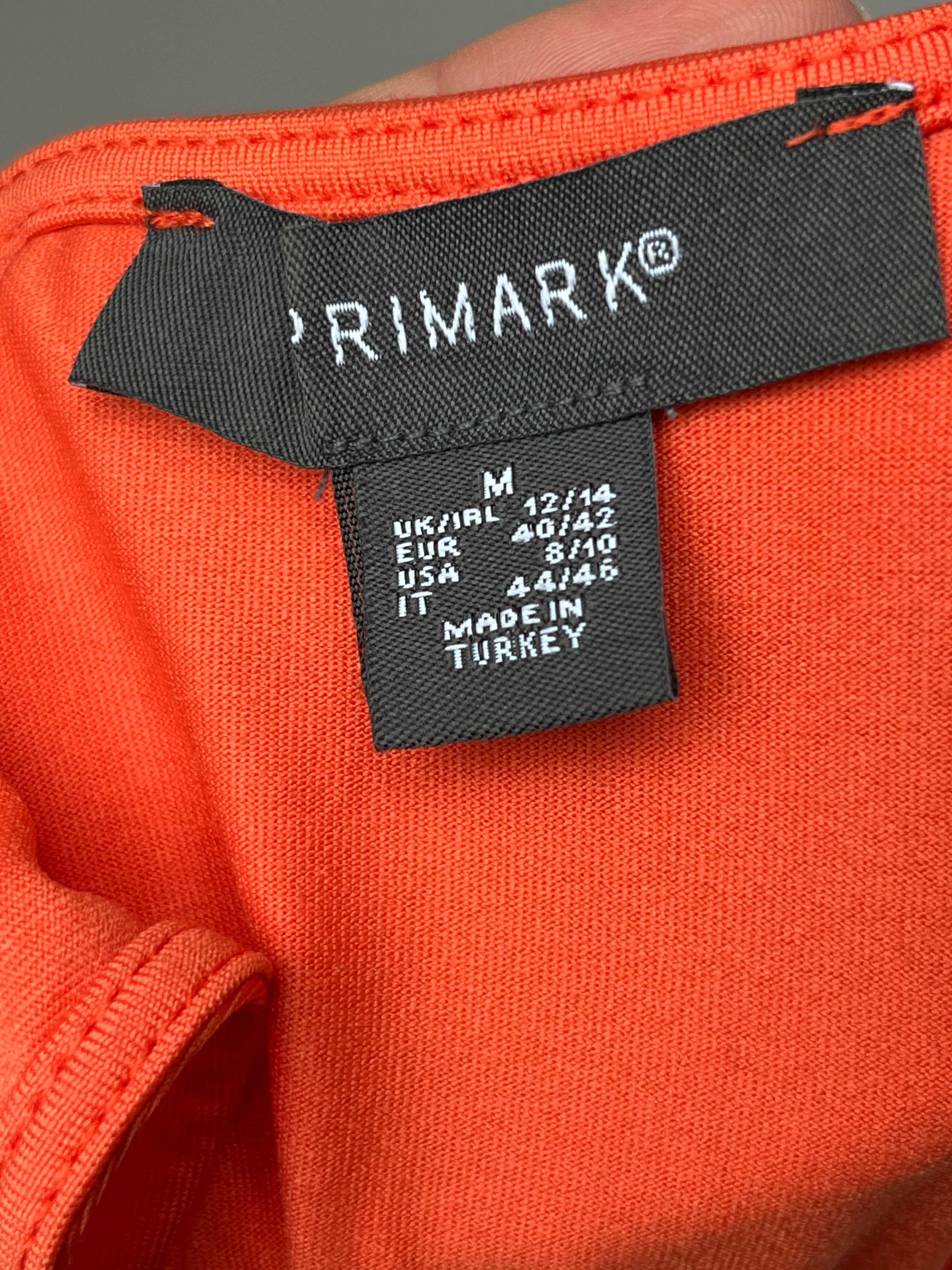 Pomarańczowe Body/Top Bez Rękawów Primark Old Money Vibe, Rozmiar M