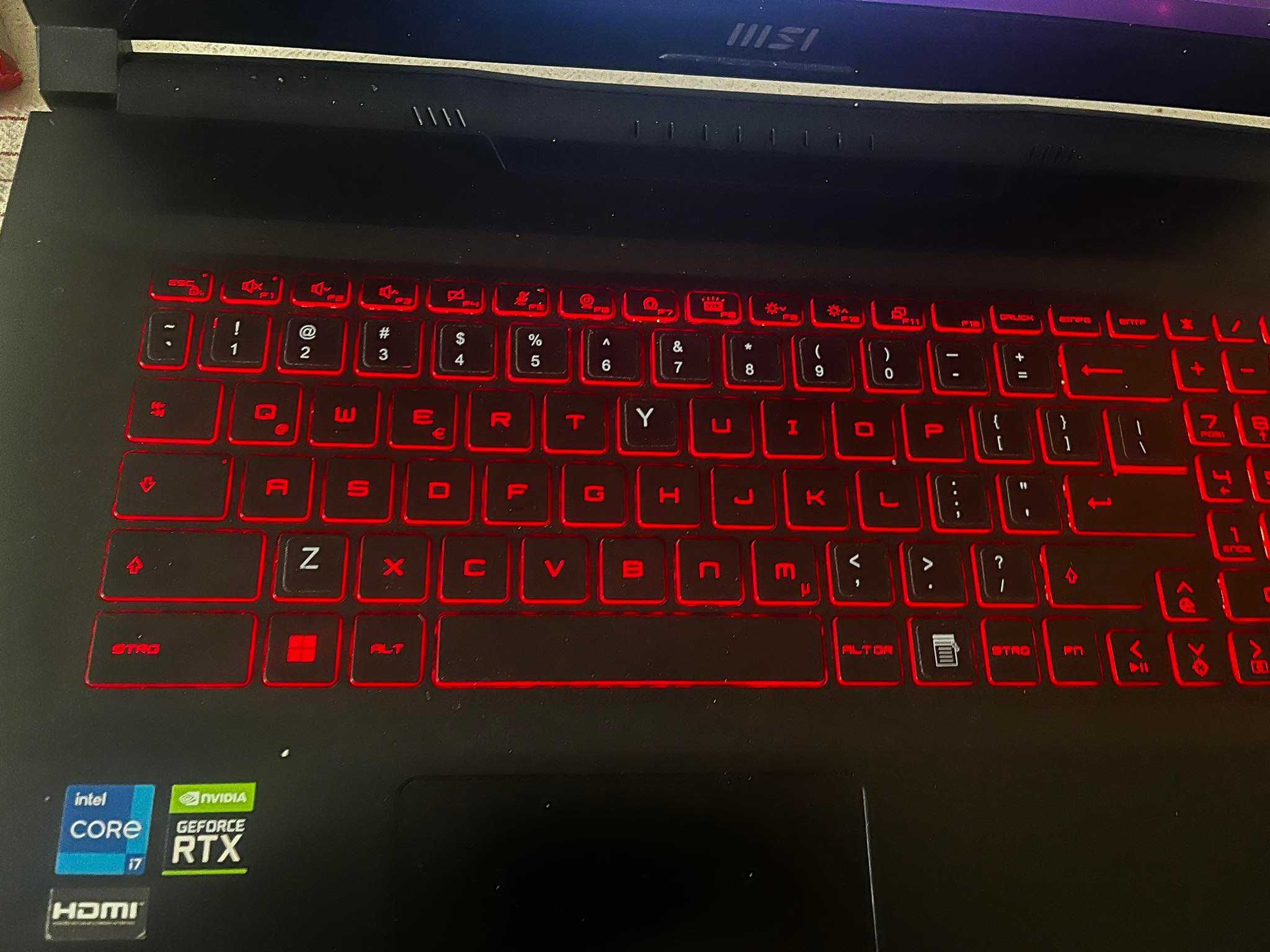 Laptop Gamingowy MSI katana gf76 i7-12700h RTX3060 16ram 500ssd